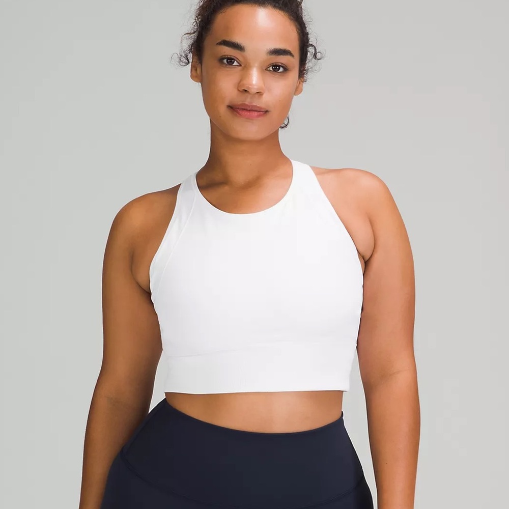 NWOT Lululemon Ebb to Train Bra 🤍 Size 8 🤍 White 🤍 Medium Support